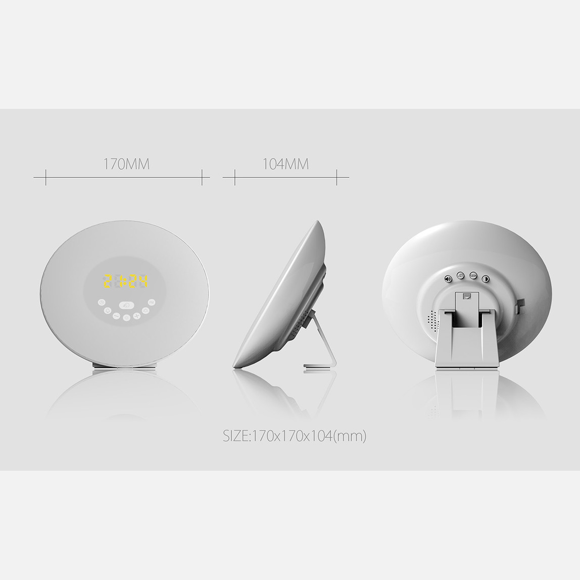    Şarjlı Çalar Saat ve Rgb Masa Lambası 