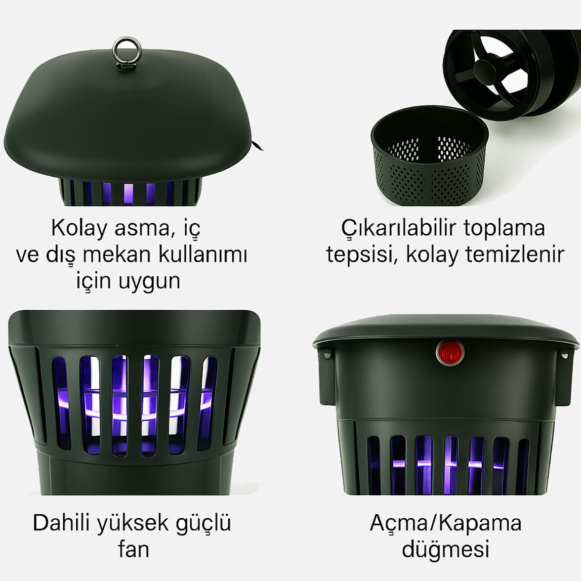    Sinek Öldürme Fanlı 5W Led 