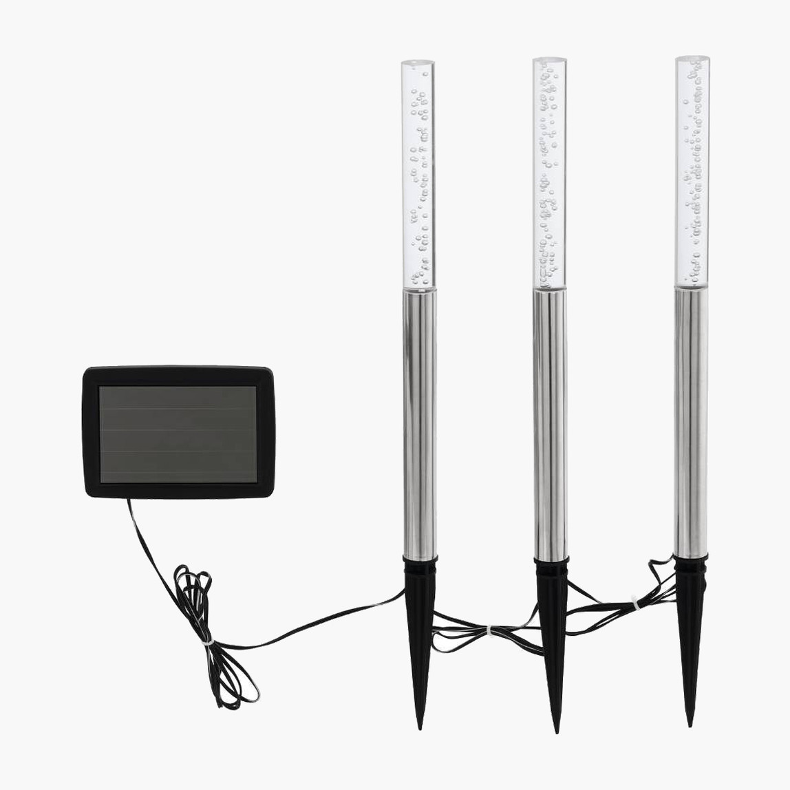    Eglo Solar Rgb Saplamalı Üçlü Bahçe Lambası 