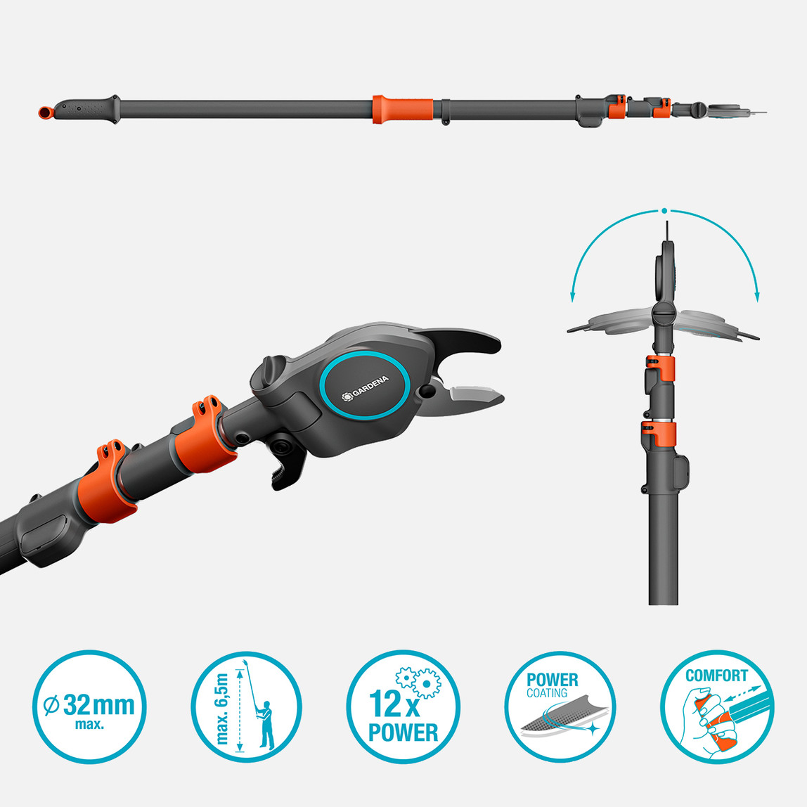    Gardena Teleskopik Dal Makası StarCut Pro L (12081-20) 