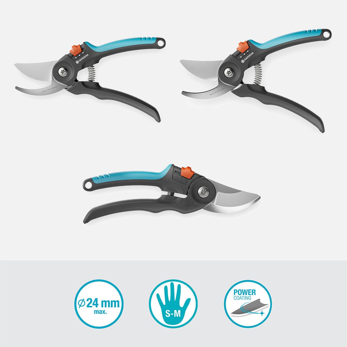    Gardena Budama Makası PremiumCut Flex, Bypass, Bahçe Budama Makası 24 mm (12242-20) 