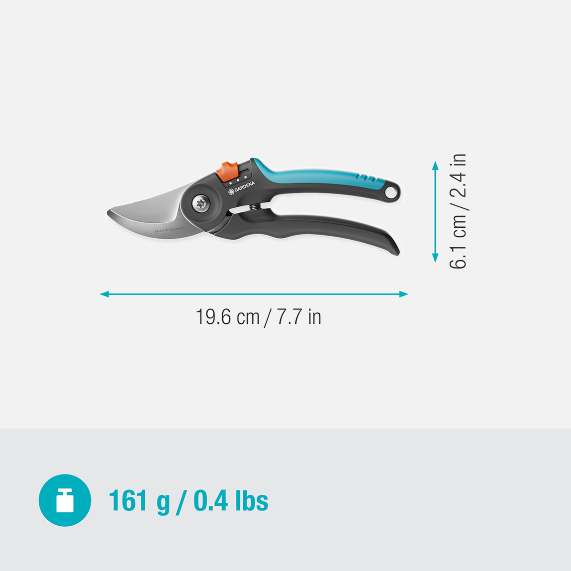    Gardena Budama Makası PremiumCut Flex, Bypass, Bahçe Budama Makası 24 mm (12242-20) 