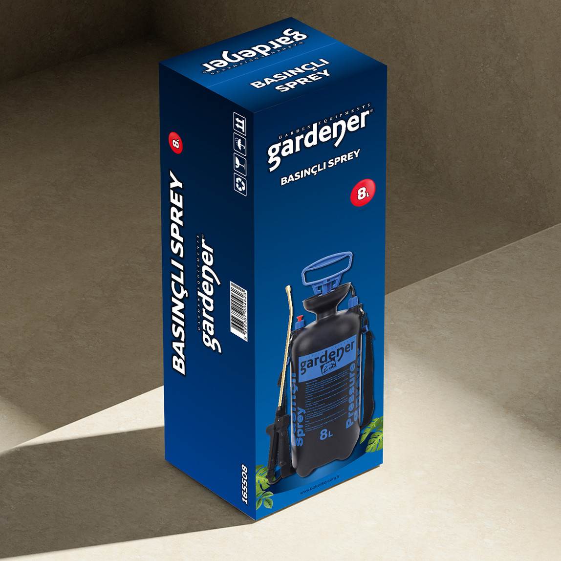    Gardener Basınçlı Sprey 8 Litre 165508  