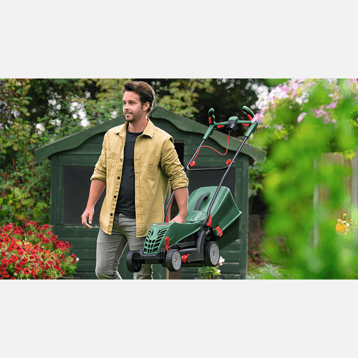    Bosch UNIVERSALROTAK34-405 -EASYGRASS Çim Biçme Seti (Çim Biçme Makinesi + Kenar Kesme Makinesi) 