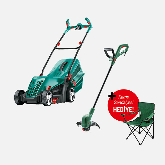Bosch UNIVERSALROTAK34-405 -EASYGRASS Çim Biçme Seti (Çim Biçme Makinesi + Kenar Kesme Makinesi) 