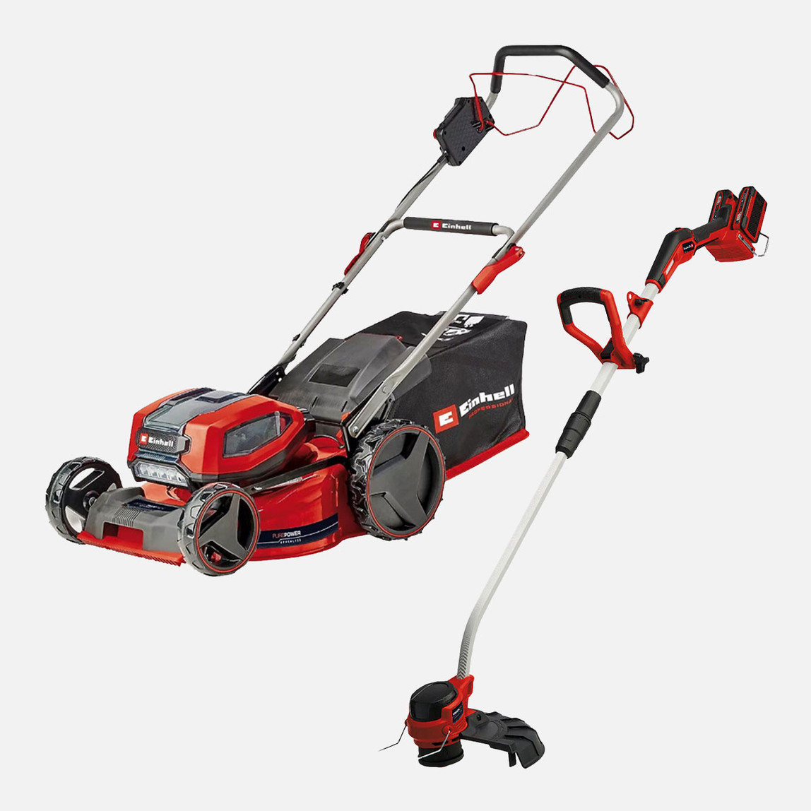    Einhell GP-CM 36/47 S Li BL (4x4,0 Ah) + GP-CT 36/35 Li BL Çim Biçme Seti (Çim Biçme Makinesi + Kenar Kesme Makinesi)
 