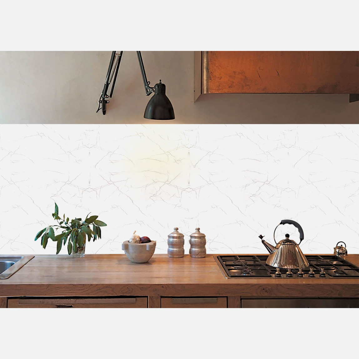    Tink Silver Mermer Desenli Pvc Panel 