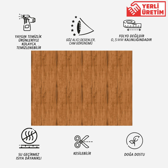 Tink Cilalı Ahşap Görünümlü Panel Pvc Karo