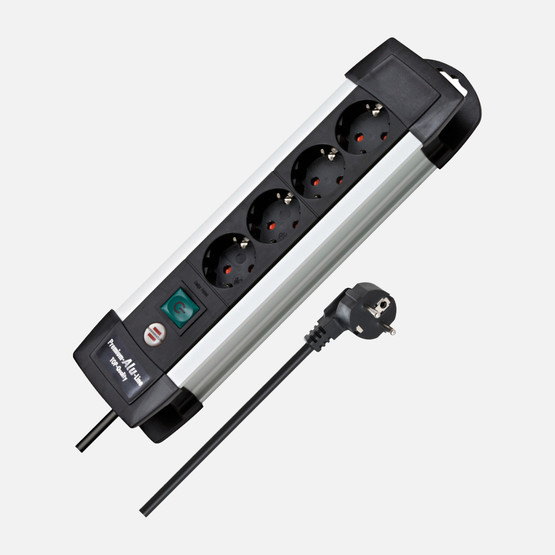 Brennenstuhl  Premium Line  4'lü Anahtarlı Priz 1,8m