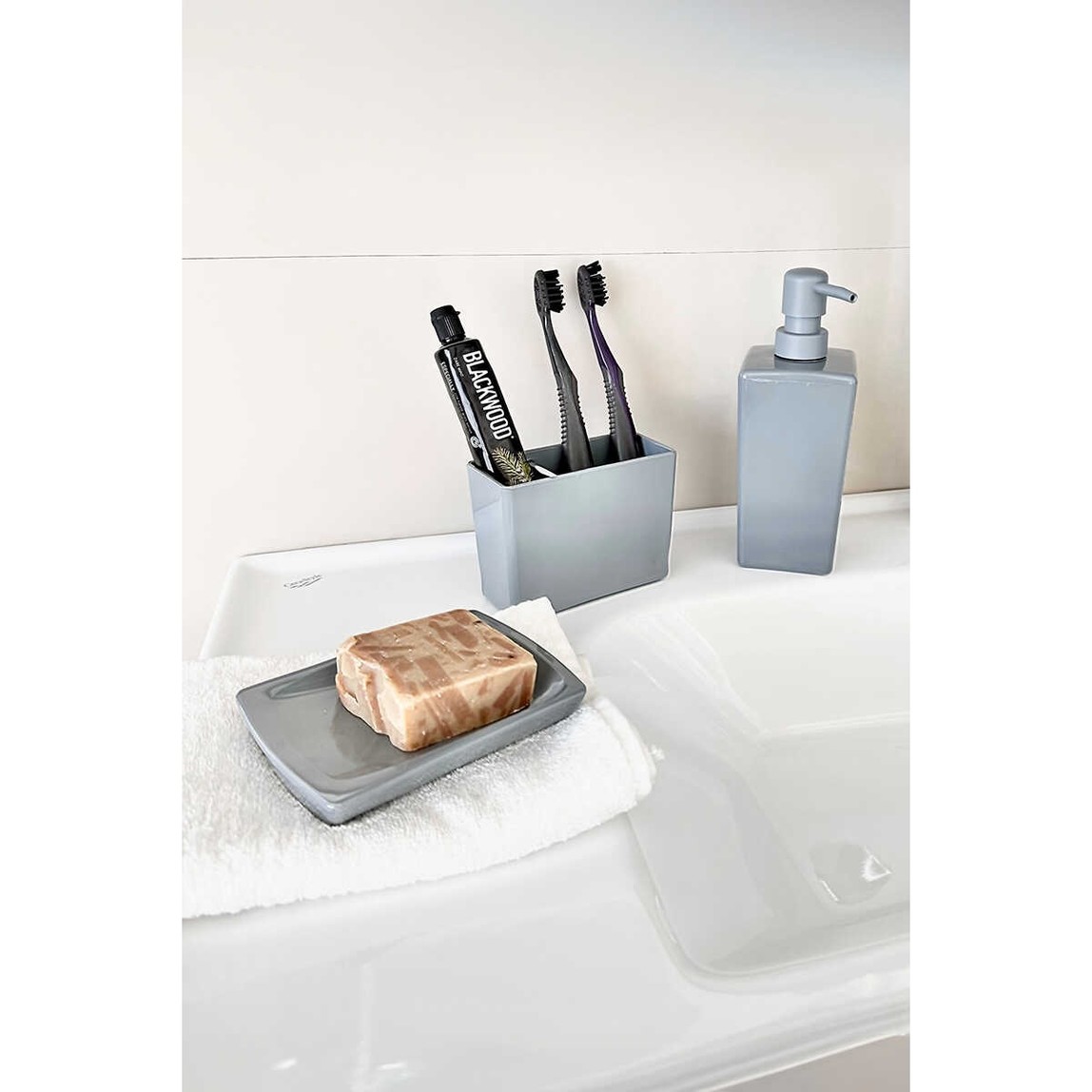    Primanova Biga Banyo Seti Gri 