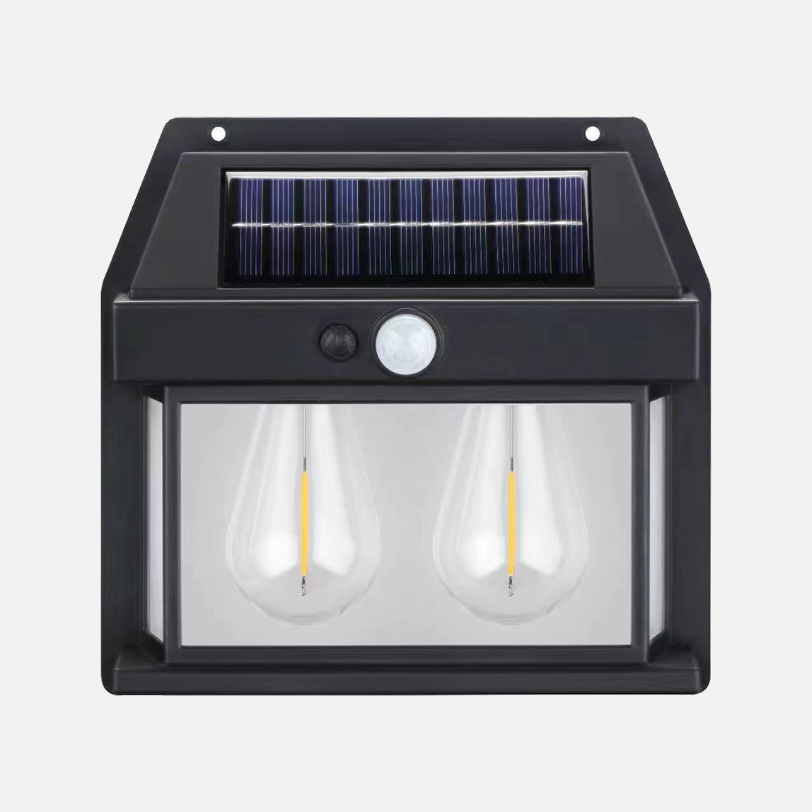    Sensörlü İkili Led Solar Aplik 