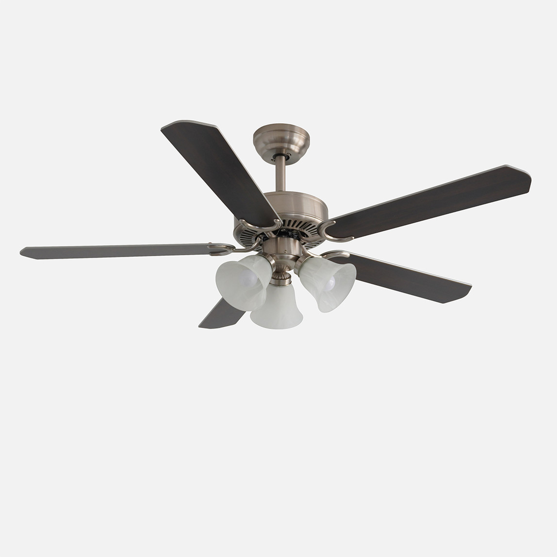    Dlc Brisote Tavan Vantilatörü Mat Krom 3XE27 132cm Uzaktan Kumandalı 