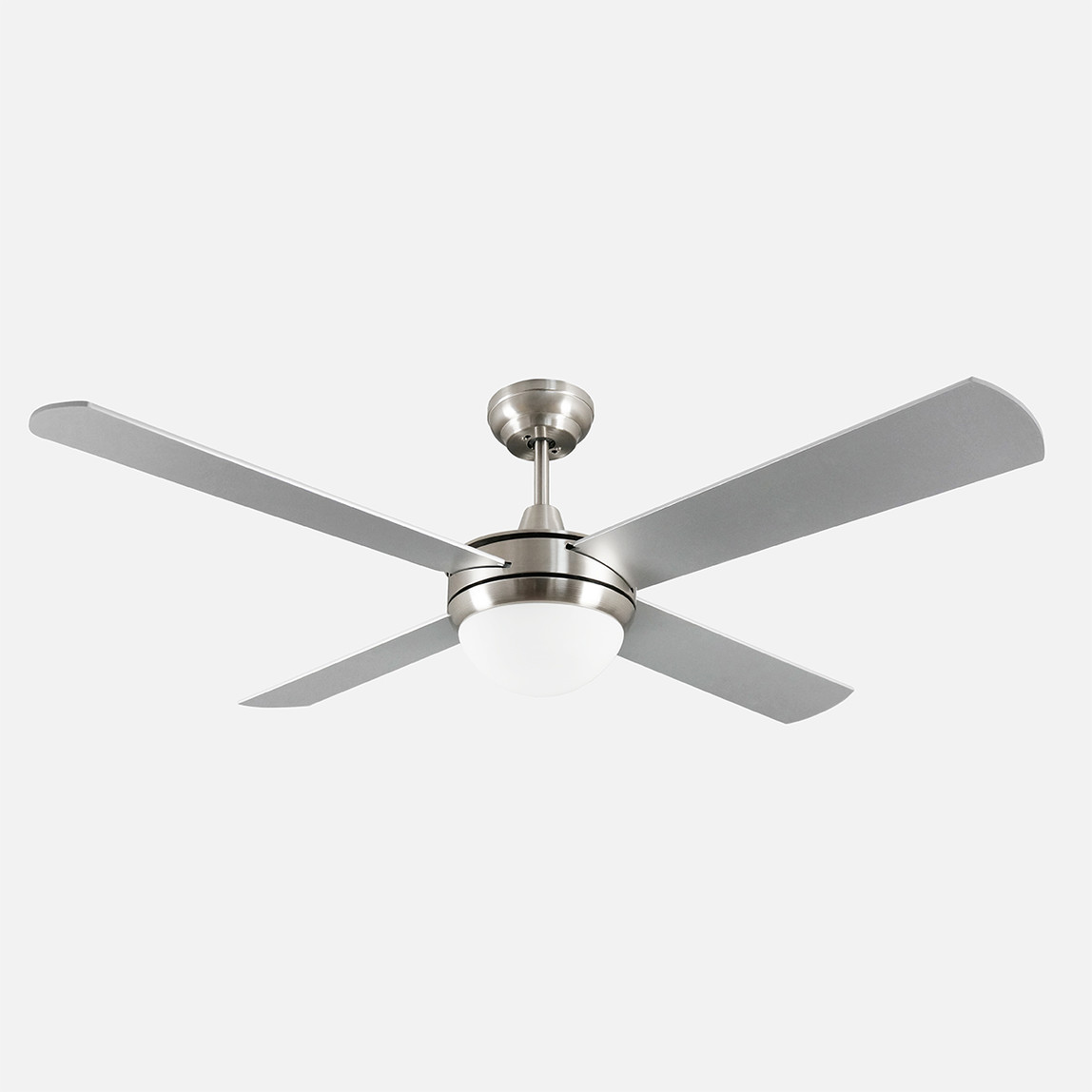    Dlc Alizee Tavan Vantilatörü 2XE27 Mat Krom 132cm Uzaktan Kumandalı 