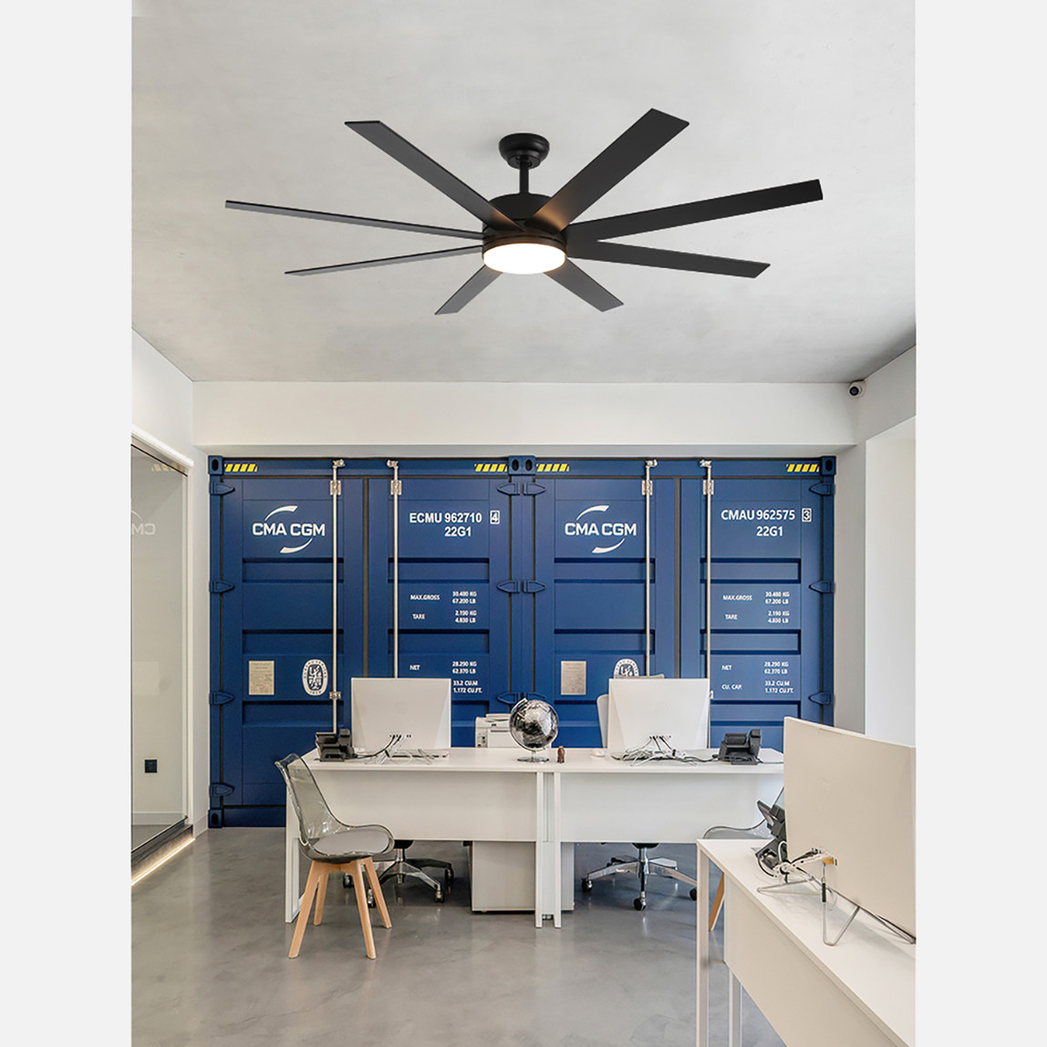    Dlc Zephyr Tavan Vantilatörü Siyah 162 cm Uzaktan Kumandalı 