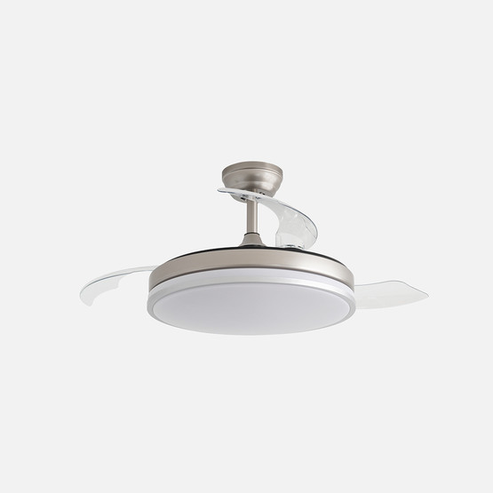 Dlc Espero Led Tavan Vantilatörü Açılır Kapanır Kanat Gümüş 107cm Uzaktan Kumandalı
