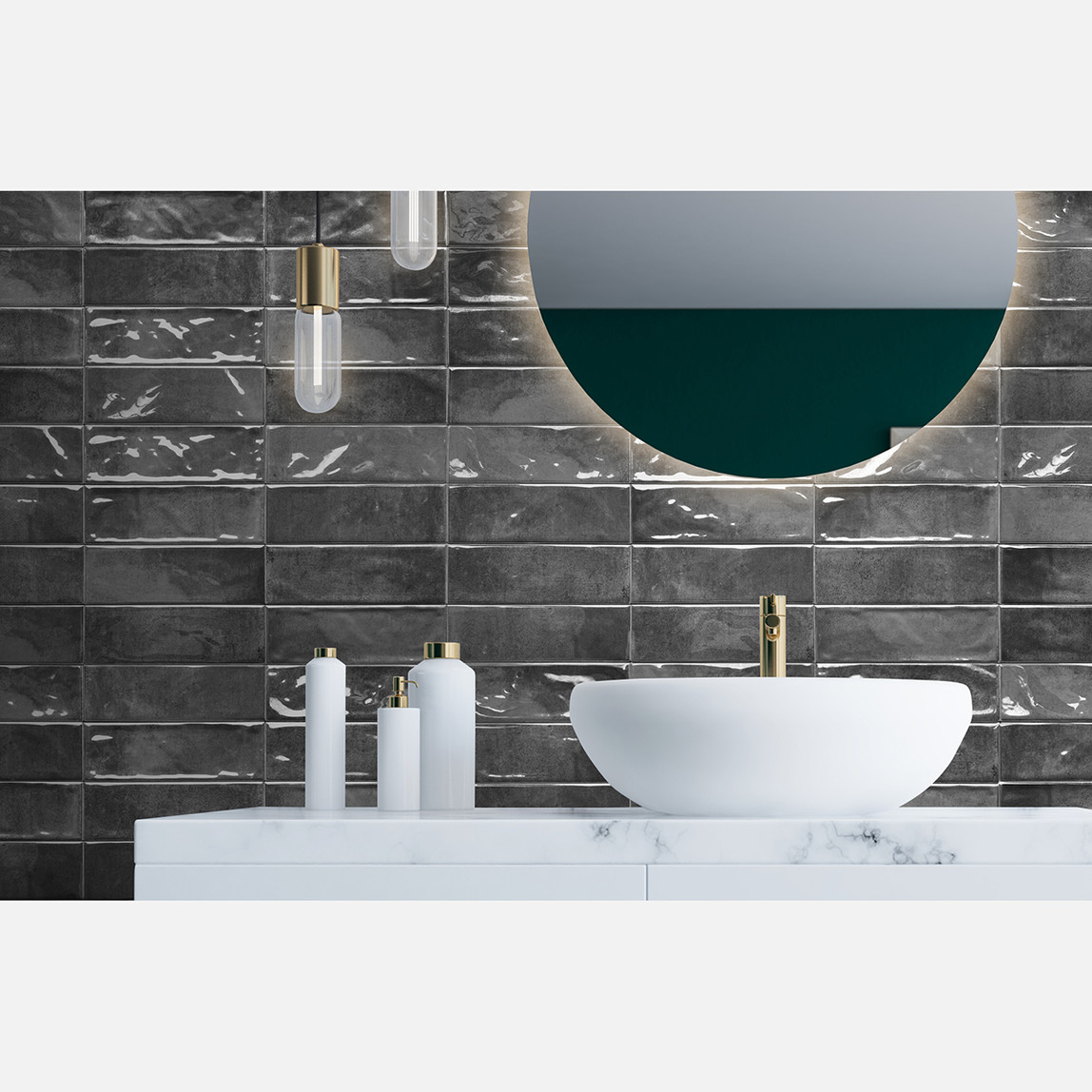    Ege Seramik Verano Antrasit K:9 Duvar Seramiği 10X30 0,60 M2        