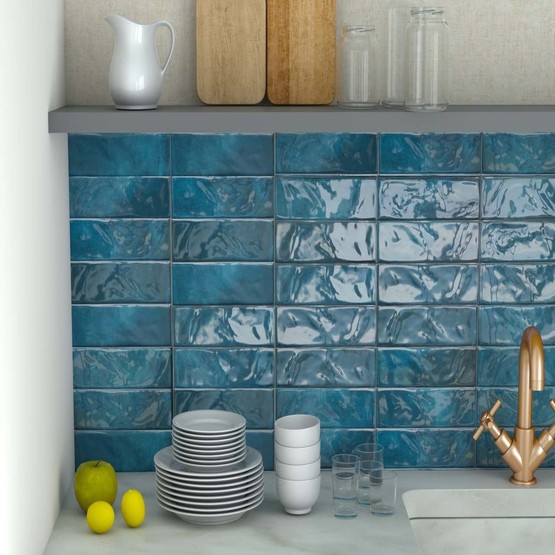 Ege Seramik Verano Turkuaz K:9 Duvar Seramiği 10X30 0,60 M2       