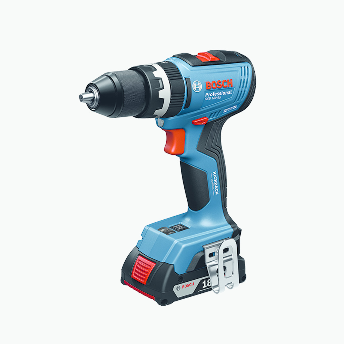    Bosch Profesyonel GSR 18V-65 Çift Akülü Delme Vidalama 