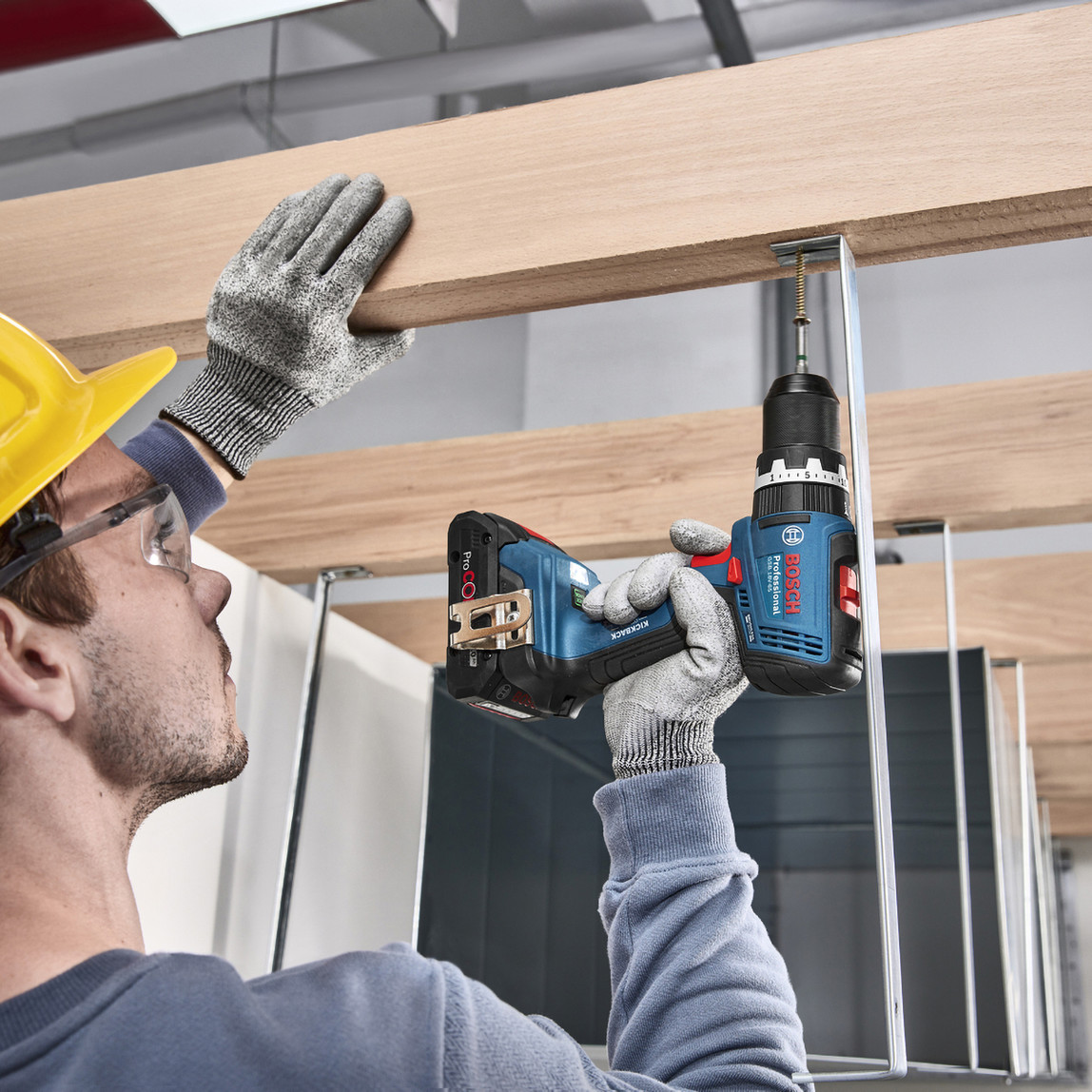    Bosch Profesyonel GSB 18V-65 2x2 Ah. Çift Akülü Darbeli Matkap Vidalama 