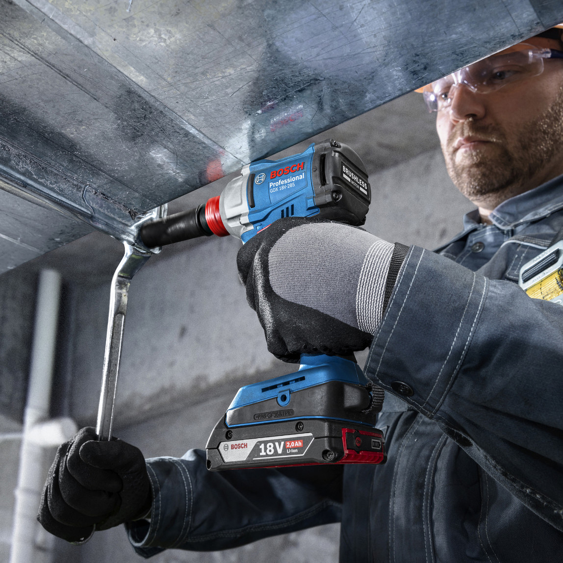    Bosch GDX 18V-285 Profesyonel Solo Akülü Darbeli Vidalama Makinesi(Akü ve Şarj Cihazı Dahil Değildir.) 