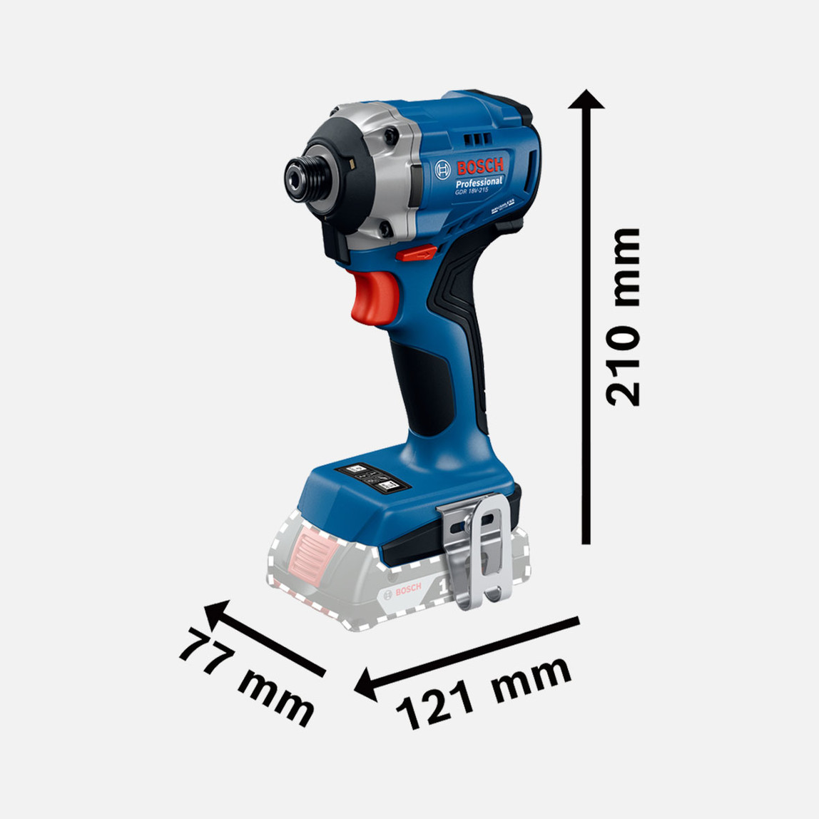    Bosch PRO GDR 18V-215 Akülü Solo Darbeli Somun Sıkma Makinesi (Akü ve Şarj cihazı Dahil Değildir.) 