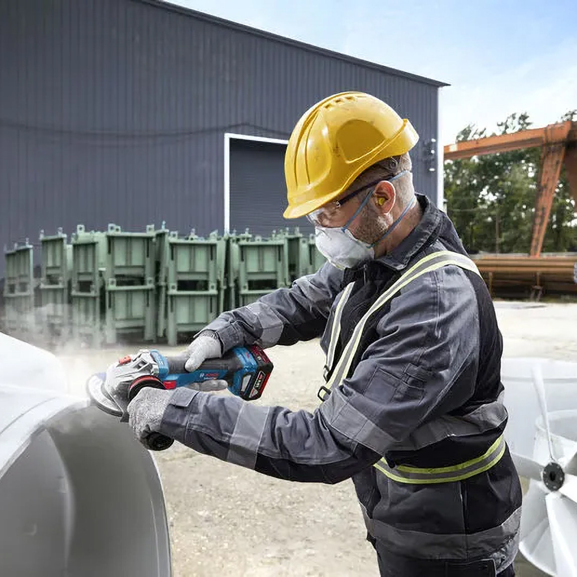    Bosch Profesyonel GWS 18V-11 S Solo Akülü Taşlama Makinesi (Akü ve Şarj Cihazı Dahil Değildir.) 