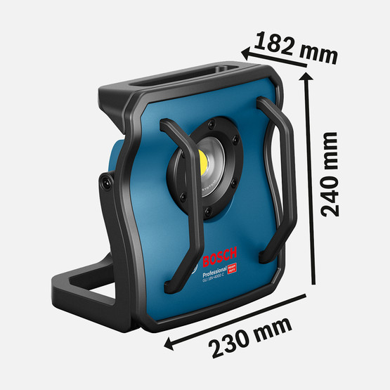 Bosch GLI 18V-4000 C Solo Akülü Fener (Akü ve Şarj Cihazı Dahil Değildir.)