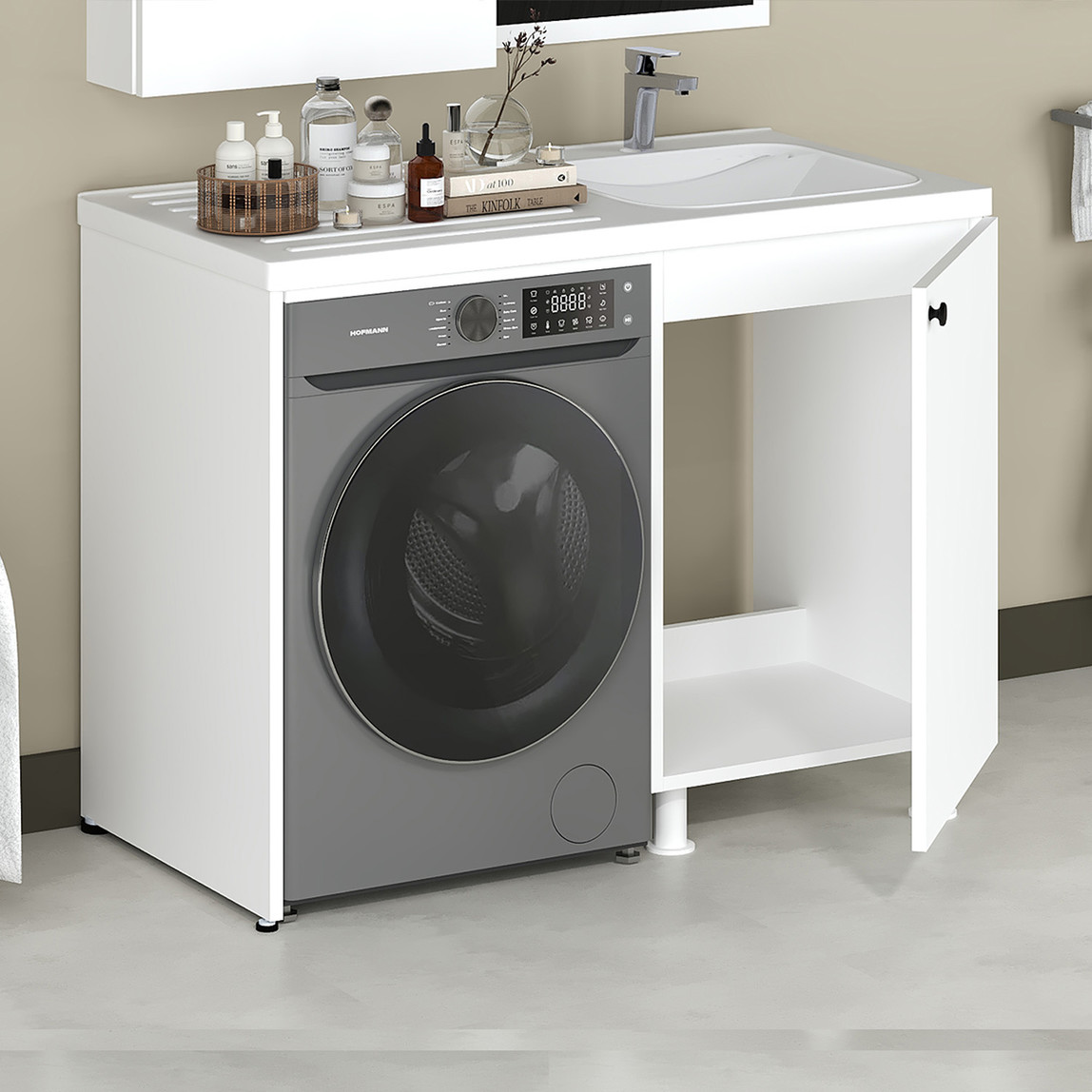    Fly Dune Lavabolu Banyo Dolabı 