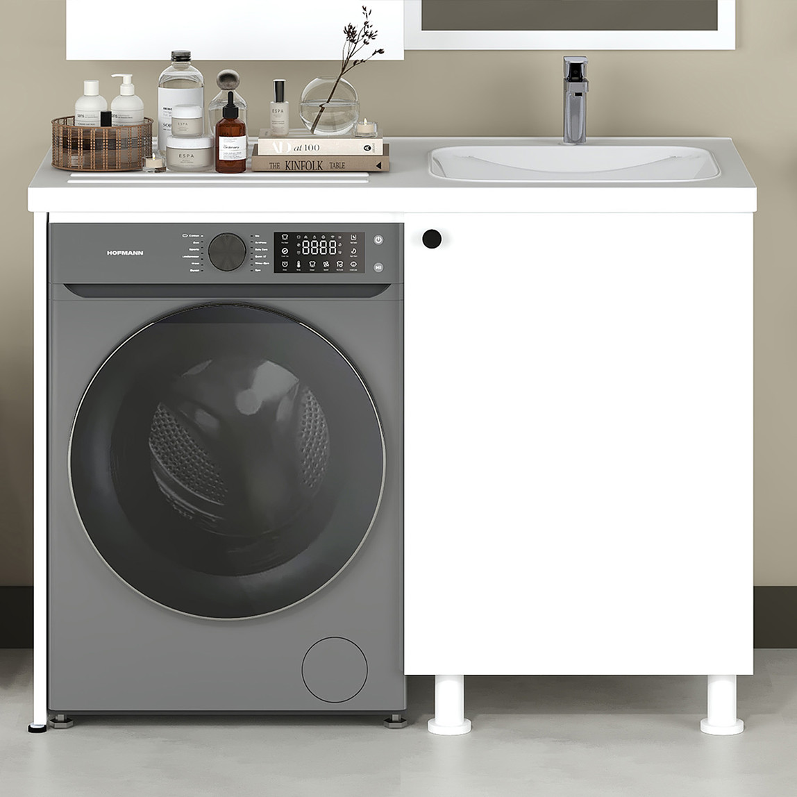    Fly Dune Lavabolu Banyo Dolabı 