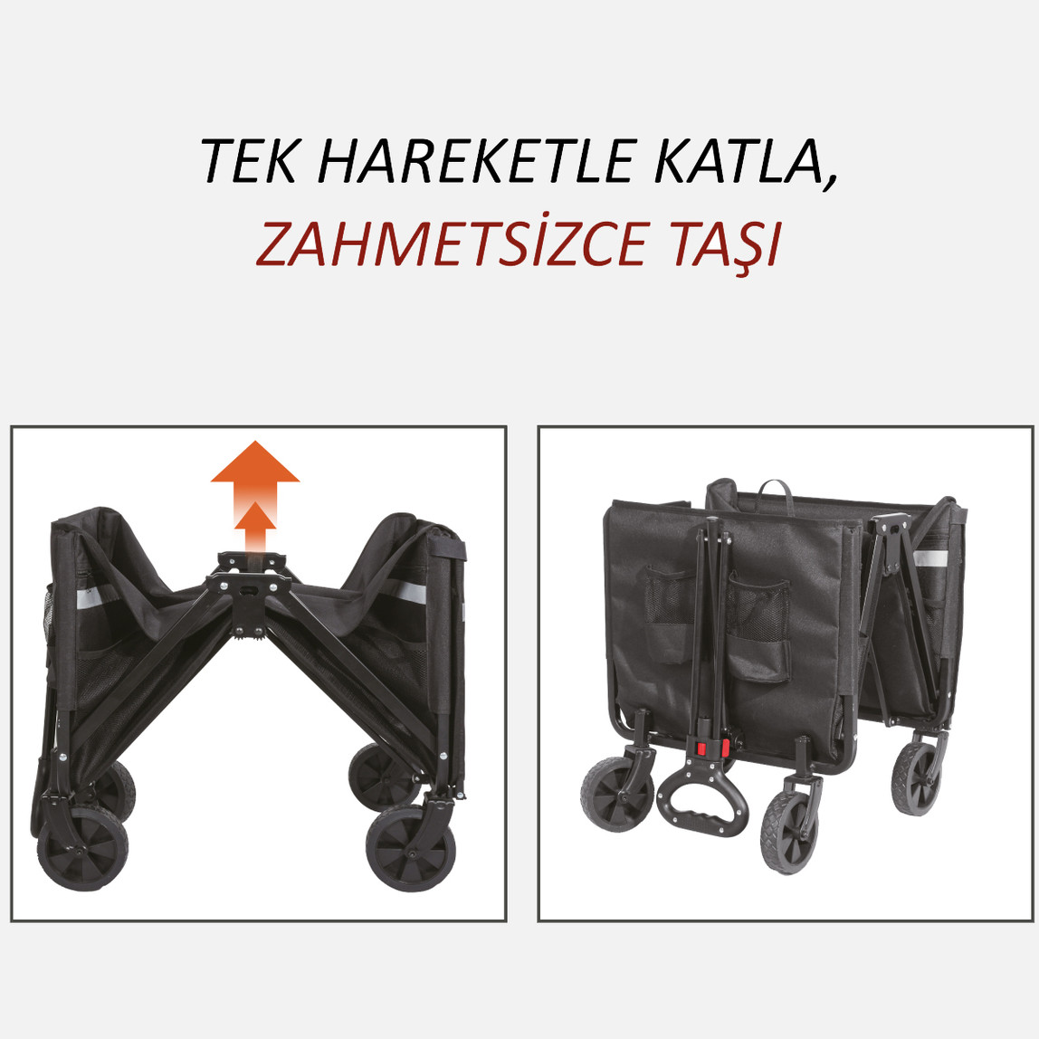    FreeCamp Nest 250 Katlanır Wagon Araba 