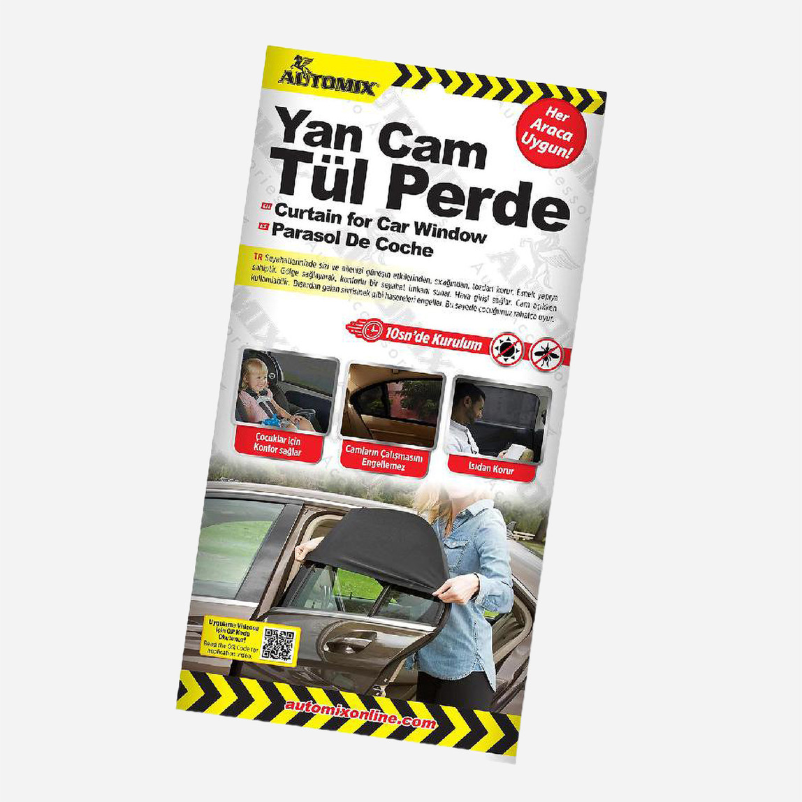    Automix Yan Cam Tül Perde 