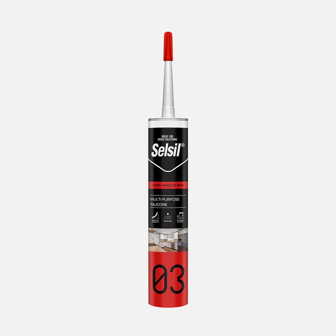    Selsil Genel Amaçlı Silikon Beyaz 280ml 