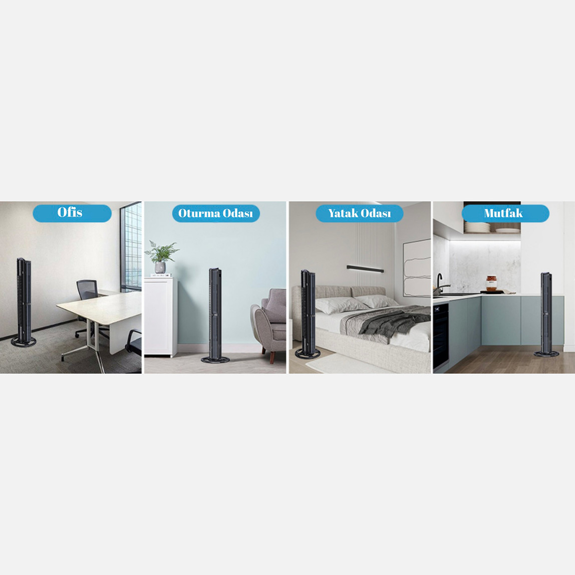    Dlc Kule Tipi Vantilatör 75Watt  Kumandalı 