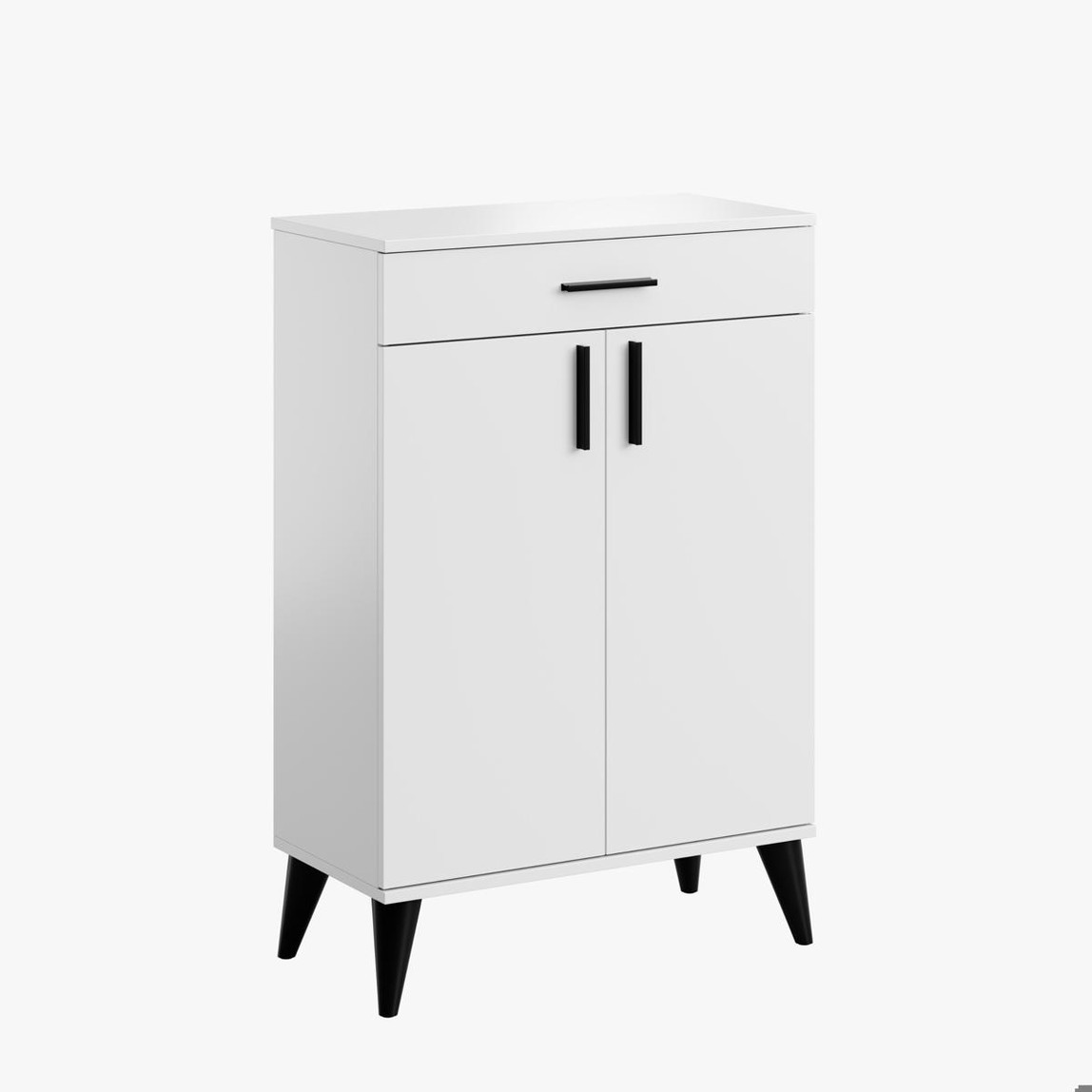    Adore Retro Çok Amaçlı Dolap-Beyaz  