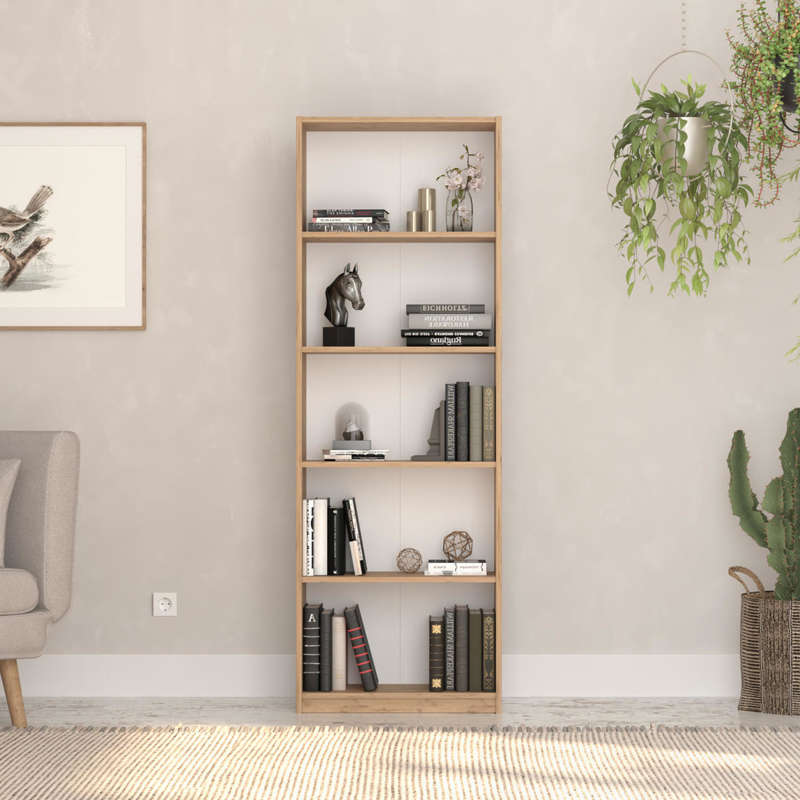    Adore Max 5 Raflı Kitaplık Florida Meşe 