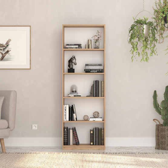 Adore Max 5 Raflı Kitaplık Florida Meşe