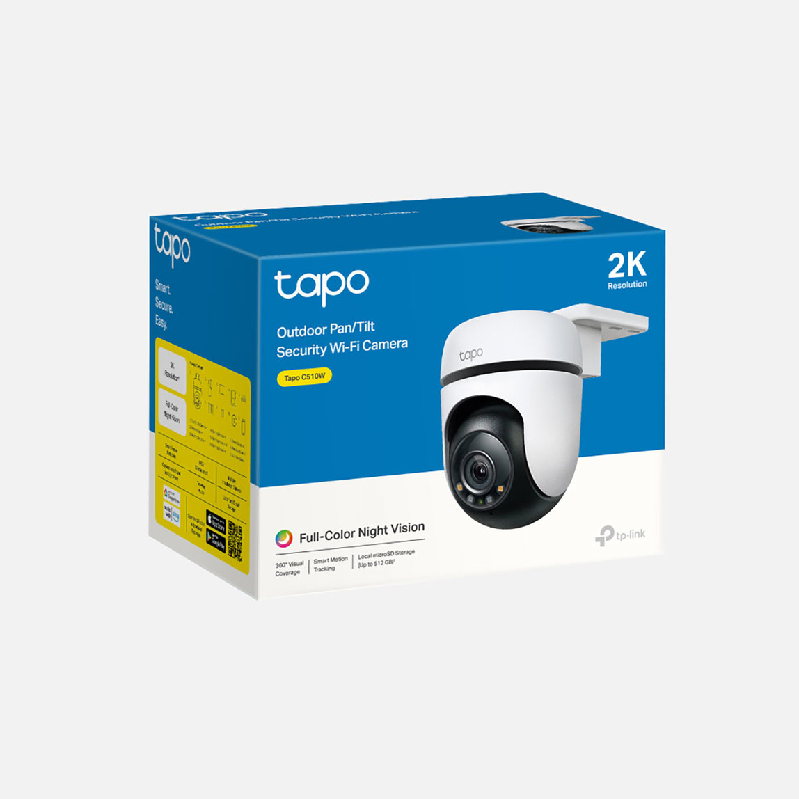    TP-Link Tapo C510W 2K Dış Mekan Yatay ve Dikey 512 GB Hafıza Destekli Wi-Fi Güvenlik Kamerası  