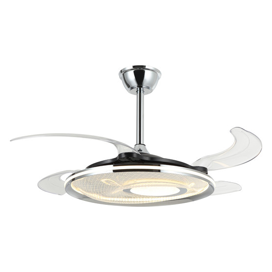 Lucea Panada 02 Fanlı Led Avize Krom