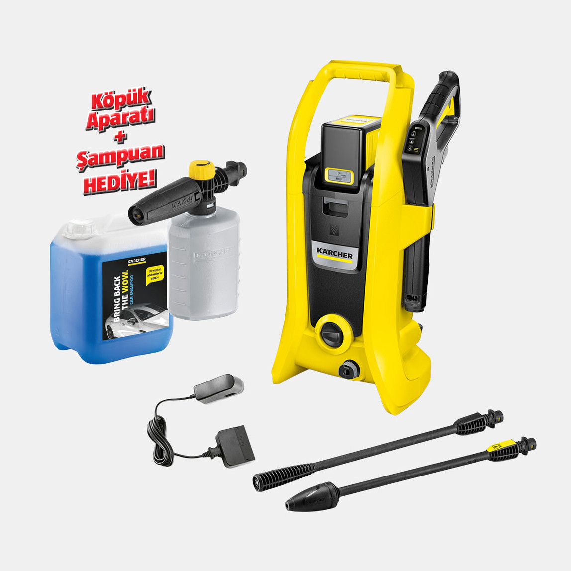    Karcher K2 36V 110 Bar Bataryalı Basınçlı Yıkama Makinesi  