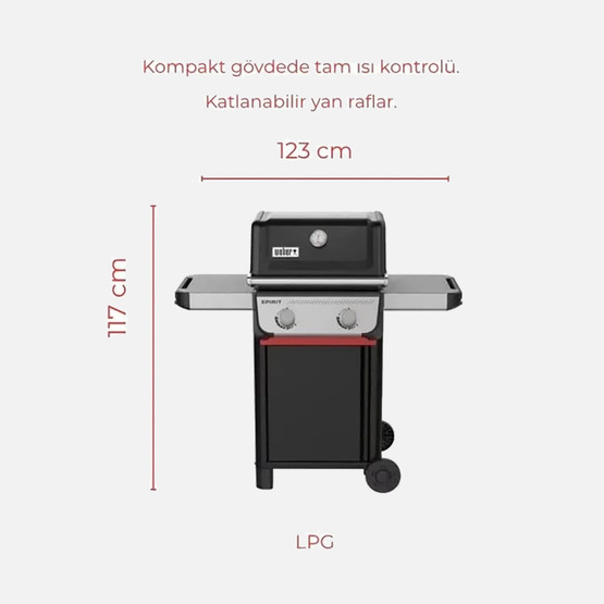 Weber Spirit Gazlı Barbekü Mangal E210