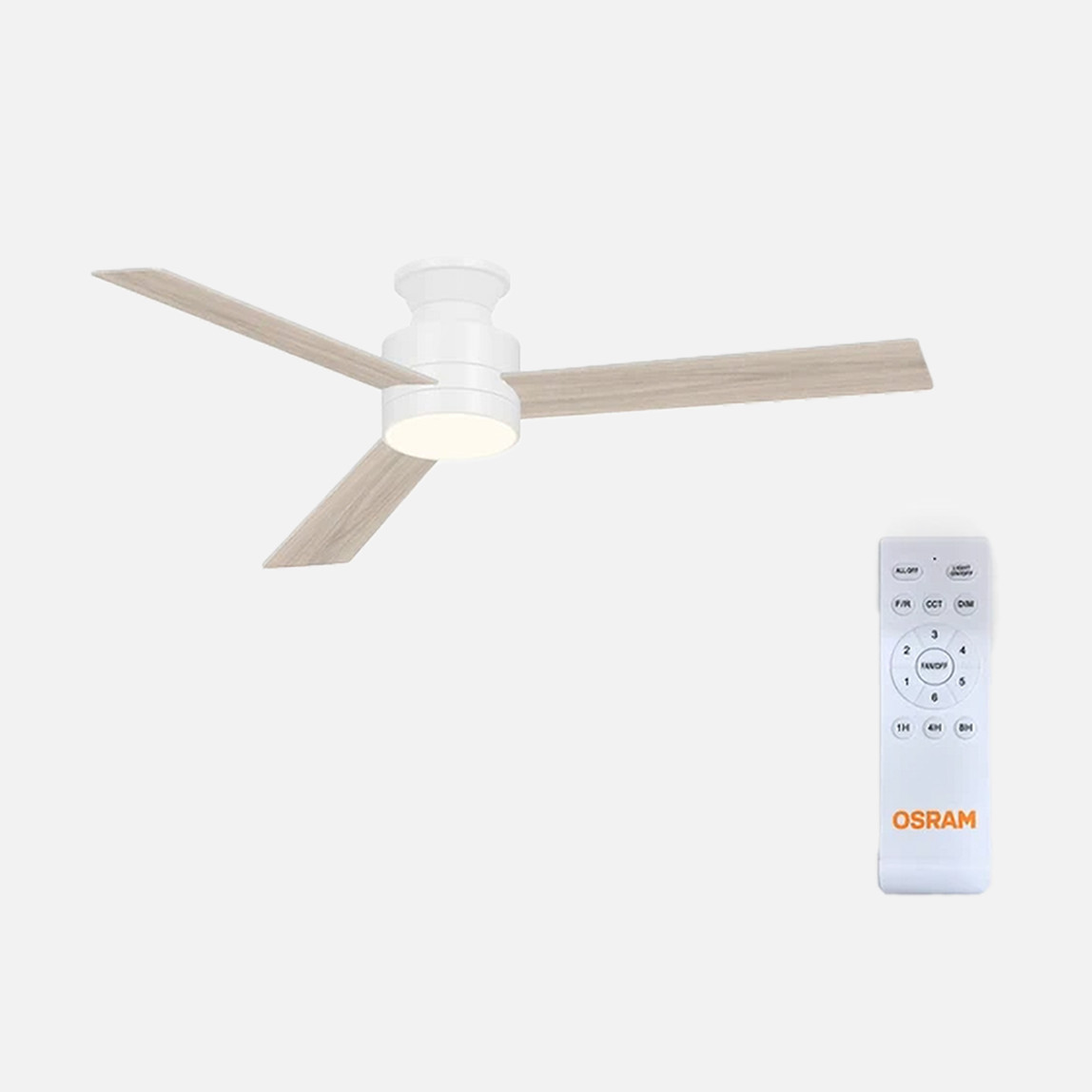    Osram Ceiling Blade Fan 55W 3 Kanatlı Beyaz Kumandalı Tavan Vantilatörü 