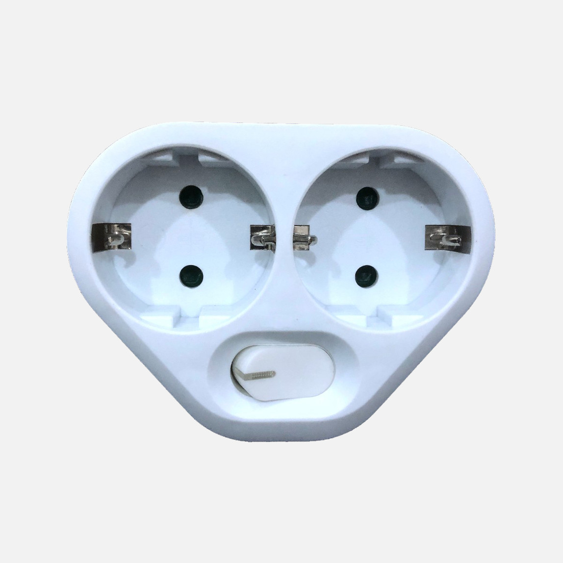    Tek-iş İkili Priz Topraklı Anahtarlı Beyaz Çocuk Korumalı 