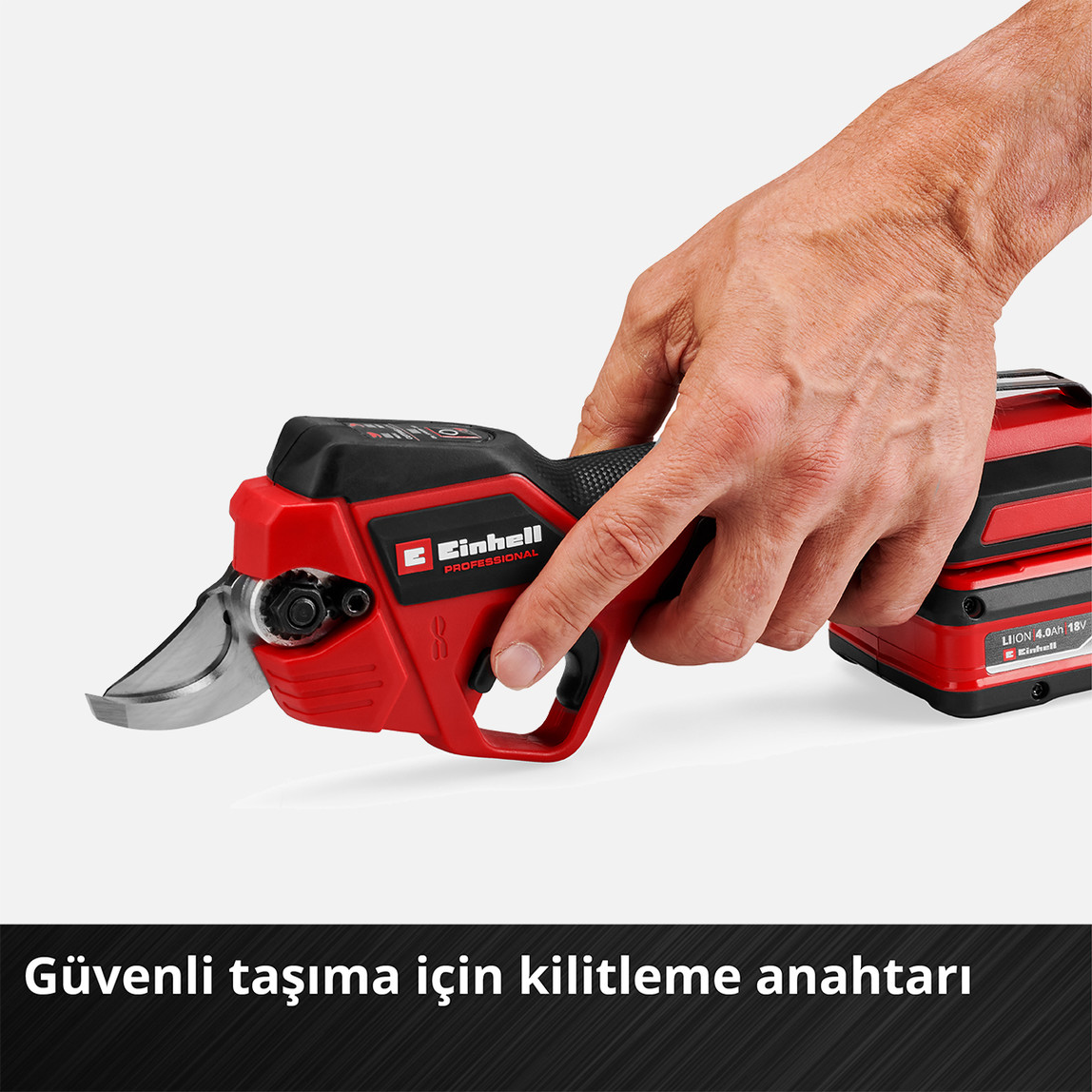    Einhell GP-LS 18/28 Li BL - Solo, Kömürsüz Akülü Budama Makası (Akü ve Şarj Cihazı Dahil Değildir) 