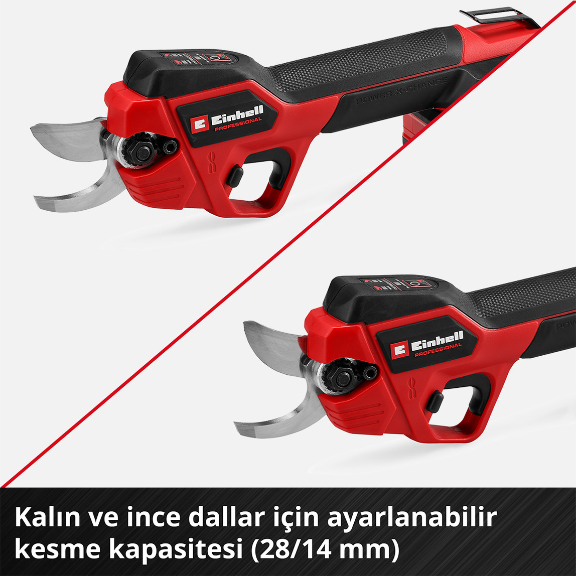    Einhell GP-LS 18/28 Li BL - Solo, Kömürsüz Akülü Budama Makası (Akü ve Şarj Cihazı Dahil Değildir) 
