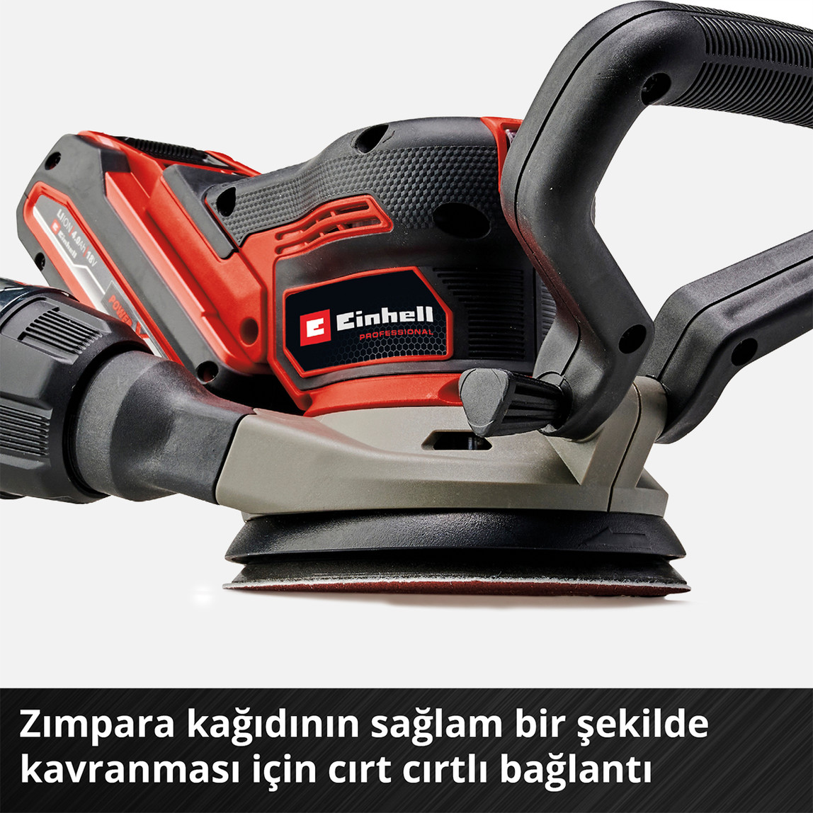    Einhell TP-RS 18/32 Li BL Solo Akülü Eksantrik Zımpara (Akü ve Şarj Cihazı Dahil Değildir.) 