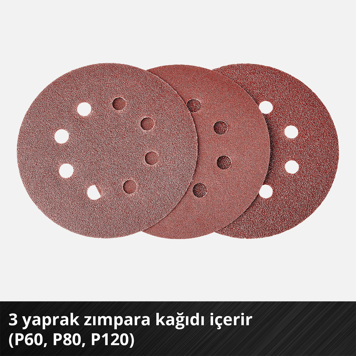    Einhell TP-RS 18/32 Li BL Solo Akülü Eksantrik Zımpara (Akü ve Şarj Cihazı Dahil Değildir.) 