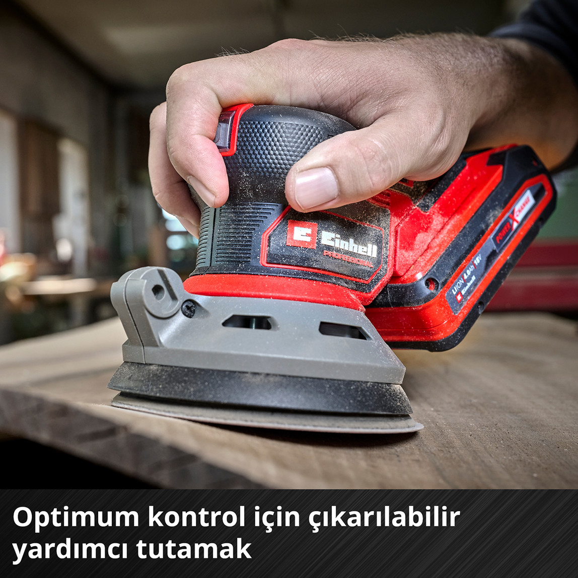    Einhell TP-RS 18/32 Li BL Solo Akülü Eksantrik Zımpara (Akü ve Şarj Cihazı Dahil Değildir.) 