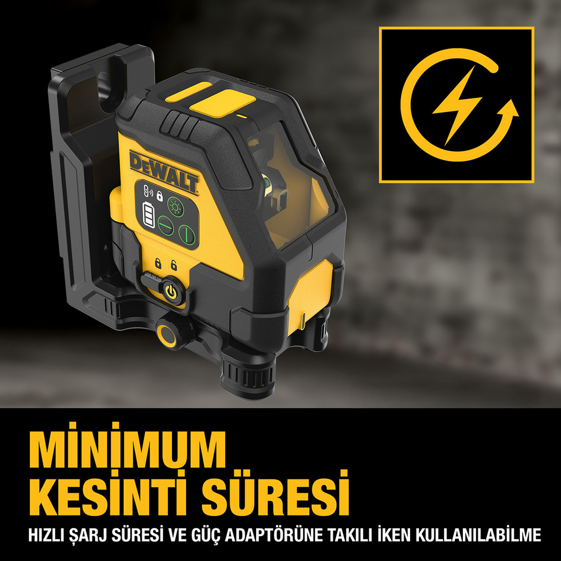   Dewalt DCLE14201GB-XJ Yeşil Çizgi Otomatik Lazer Hizalama 