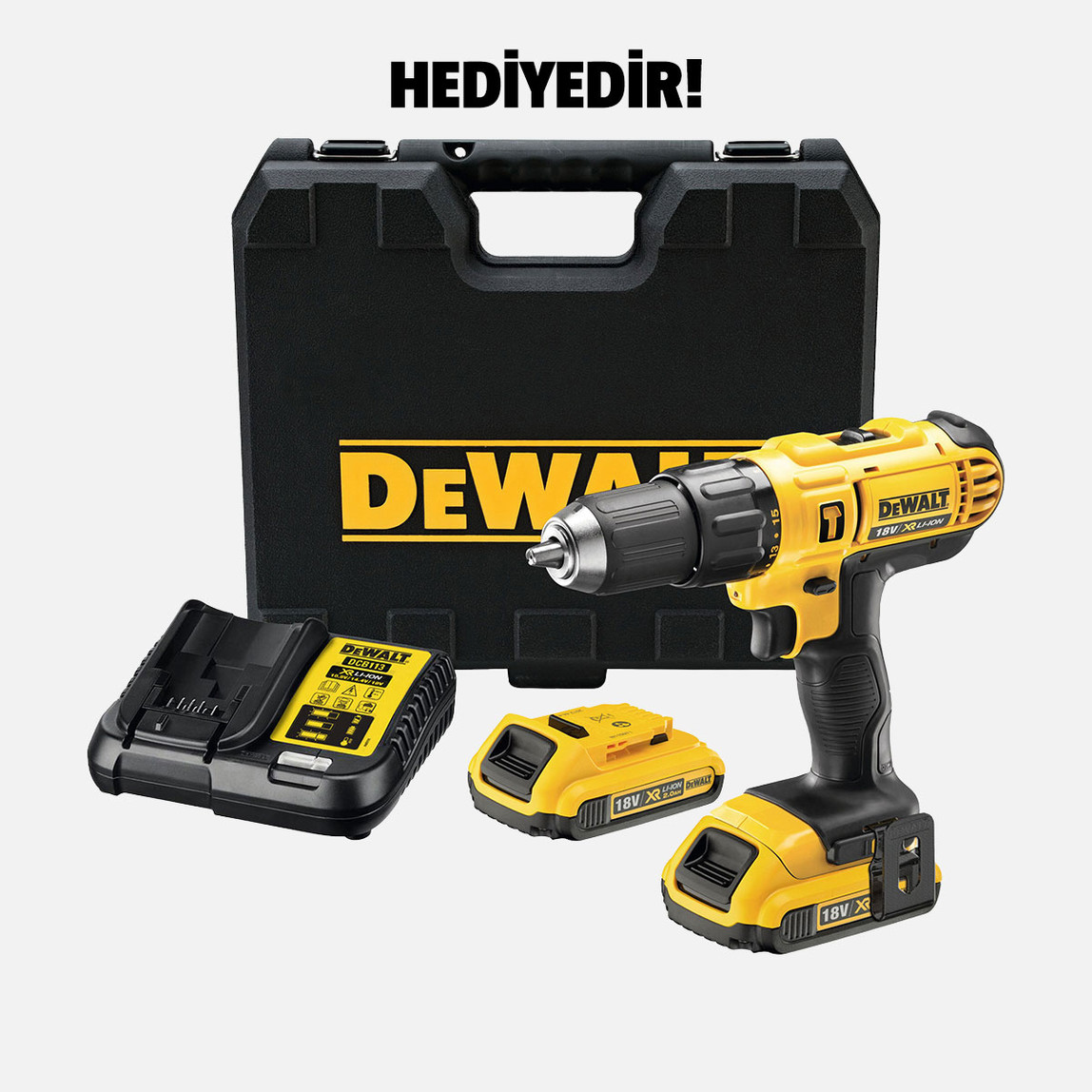    Dewalt DCK305P2T-QW 18V 5 Ah. Kömürsüz Makine Seti 