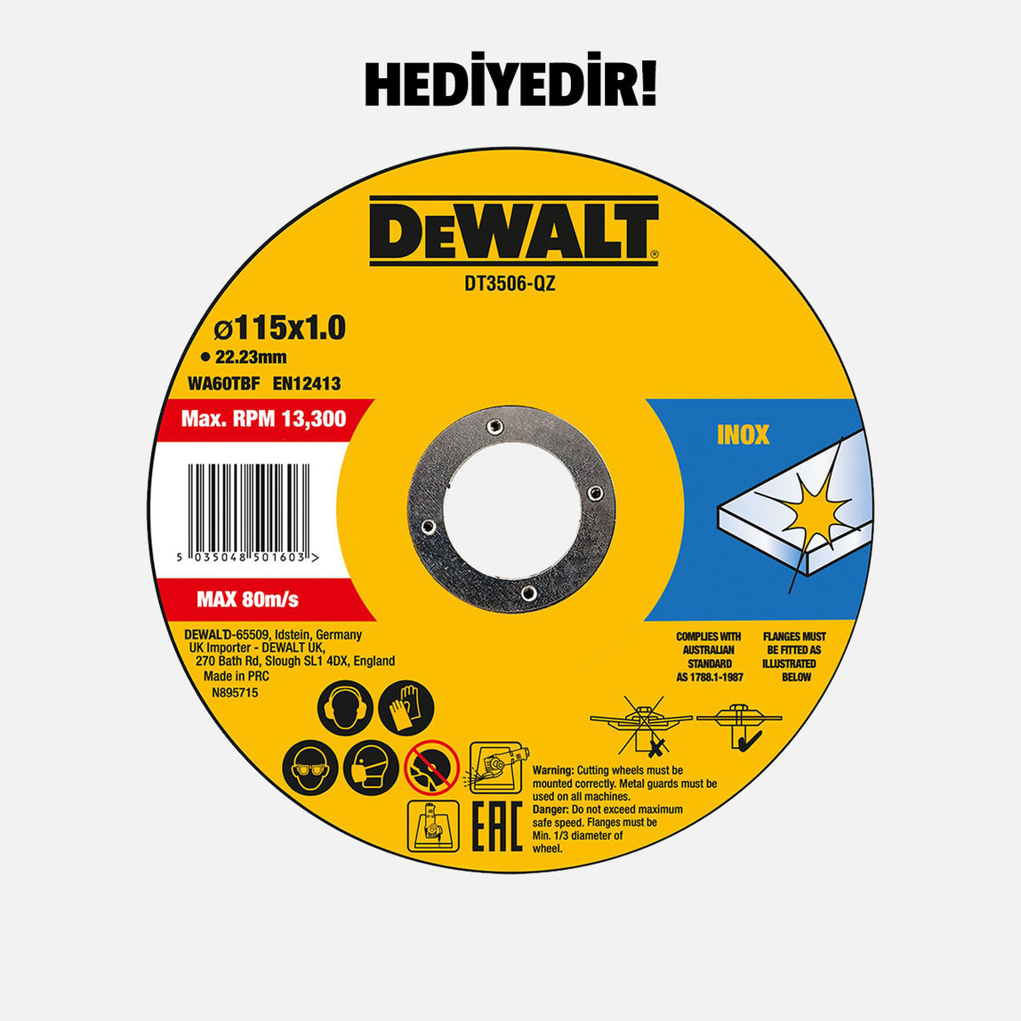   Dewalt DCK305P2T-QW 18V 5 Ah. Kömürsüz Makine Seti 